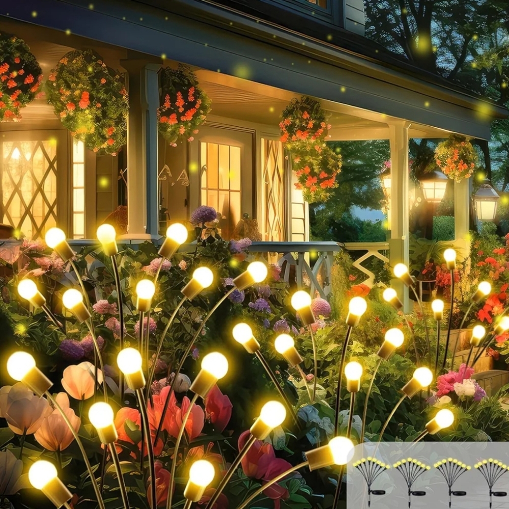 Solar Outdoor Lights, Set Of 4